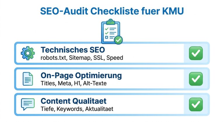 SEO-Audit Checkliste 2026: Technische SEO, On-Page und Content für KMU